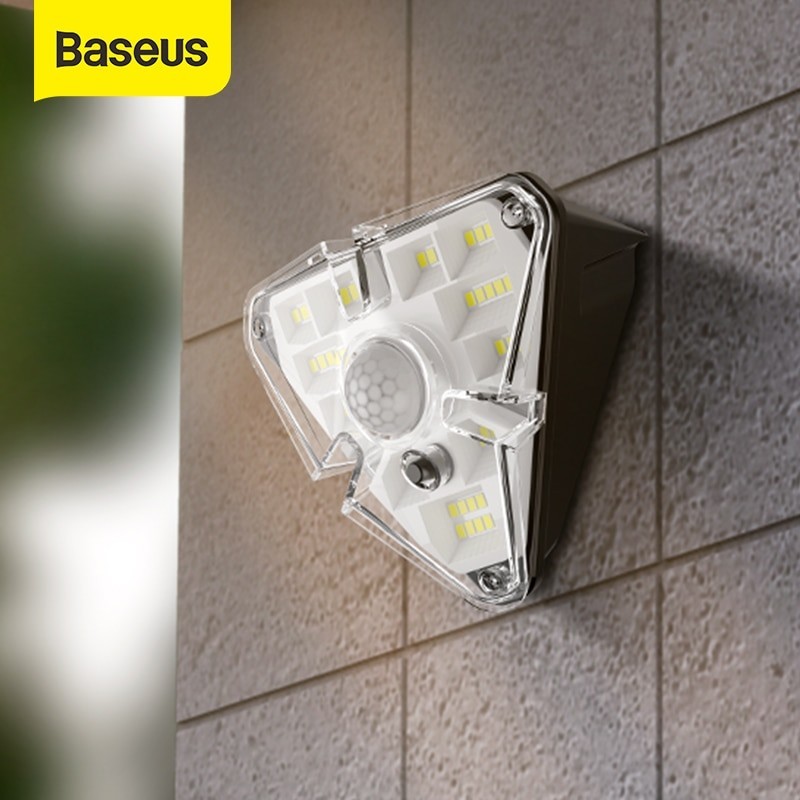 

Лампа наружная BASEUS с датчиком движения на солнечной батарее IPX5,1200mAh