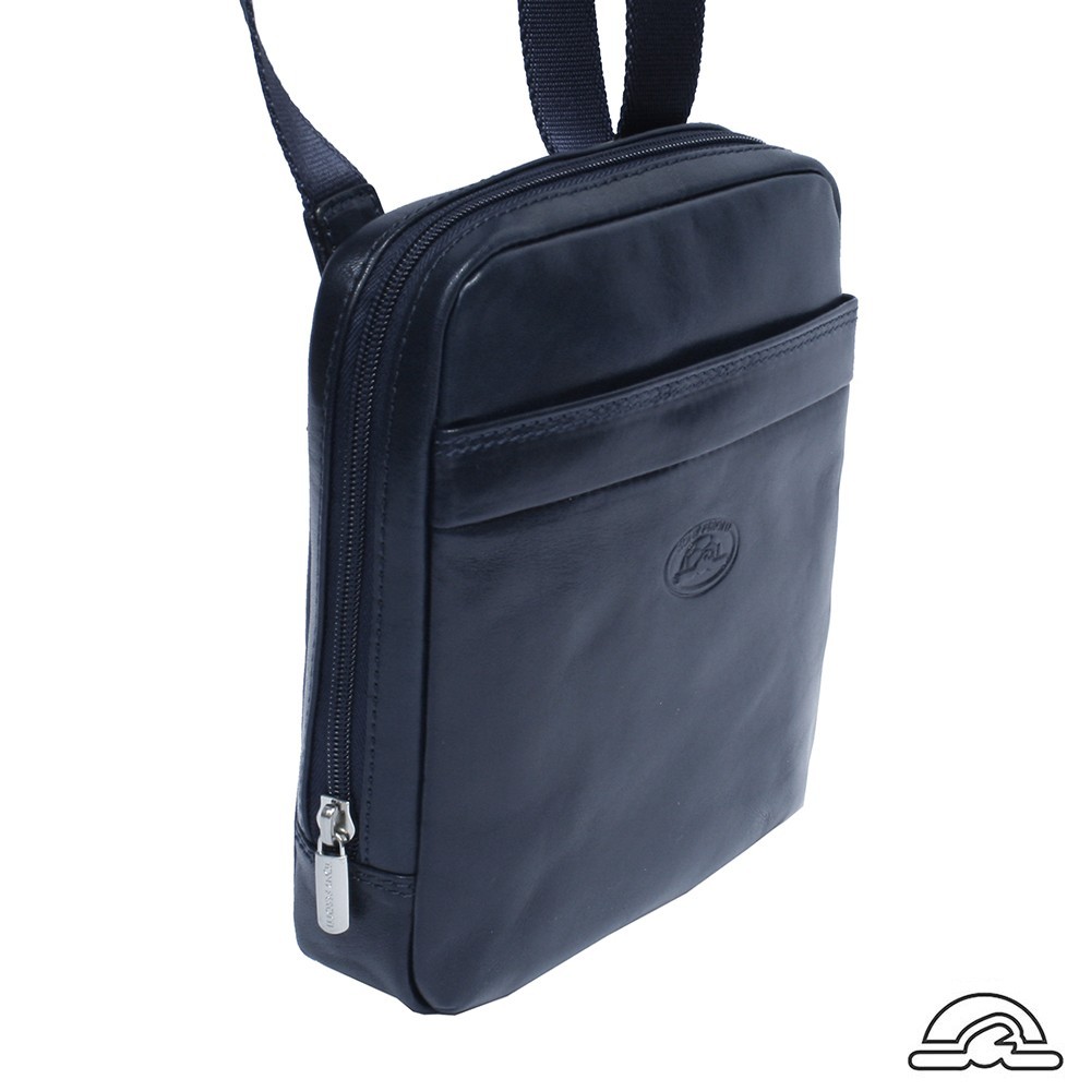 

Сумка кожаная Tony Perotti Italico 6056 navy синяя