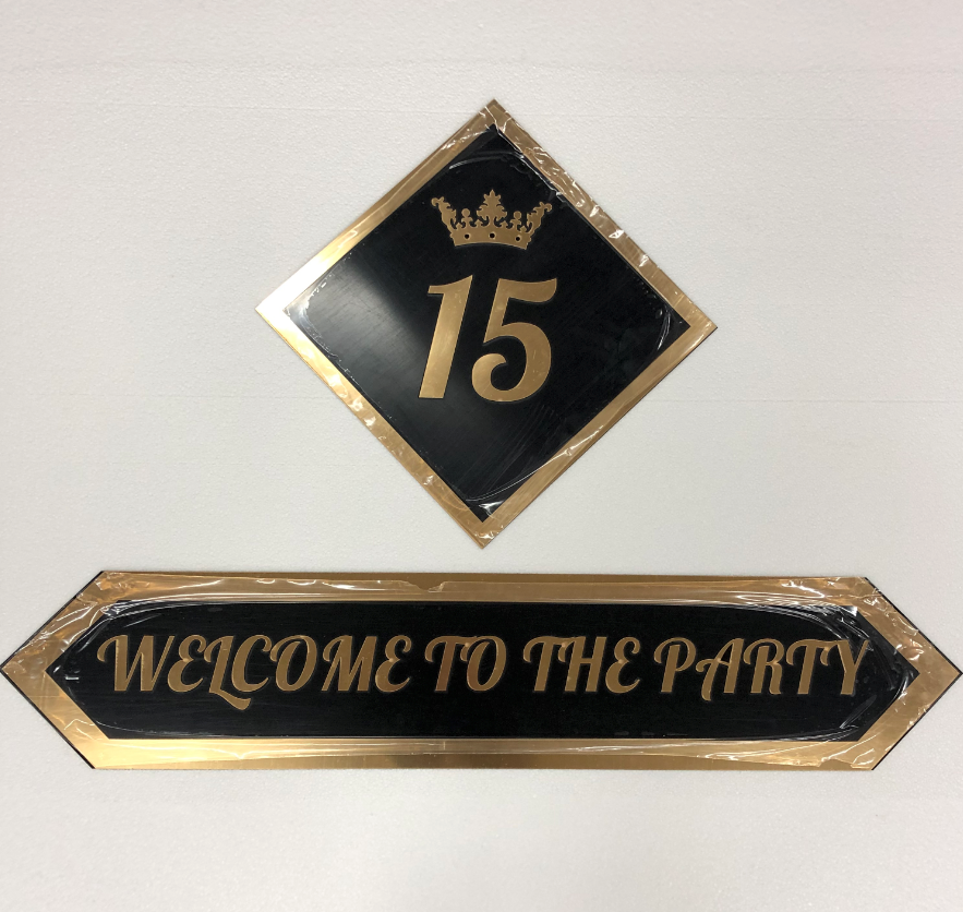 

Надпись комплект Welcome to the party и ромб Manific Decor