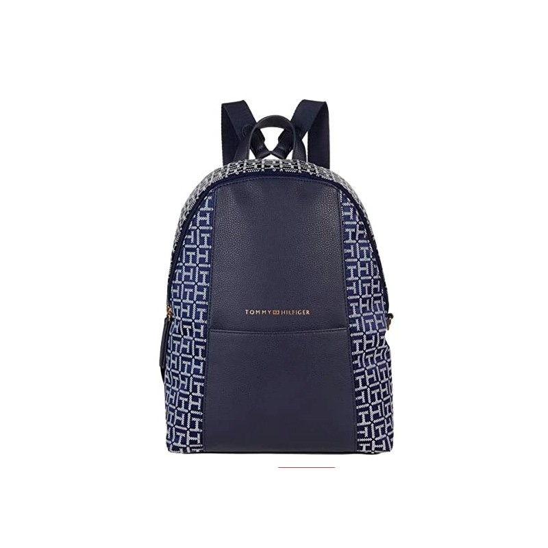

Рюкзак Tommy Hilfiger Kinsley II Medium Dome Backpack with Pouch Square Monogram Jacquard синий