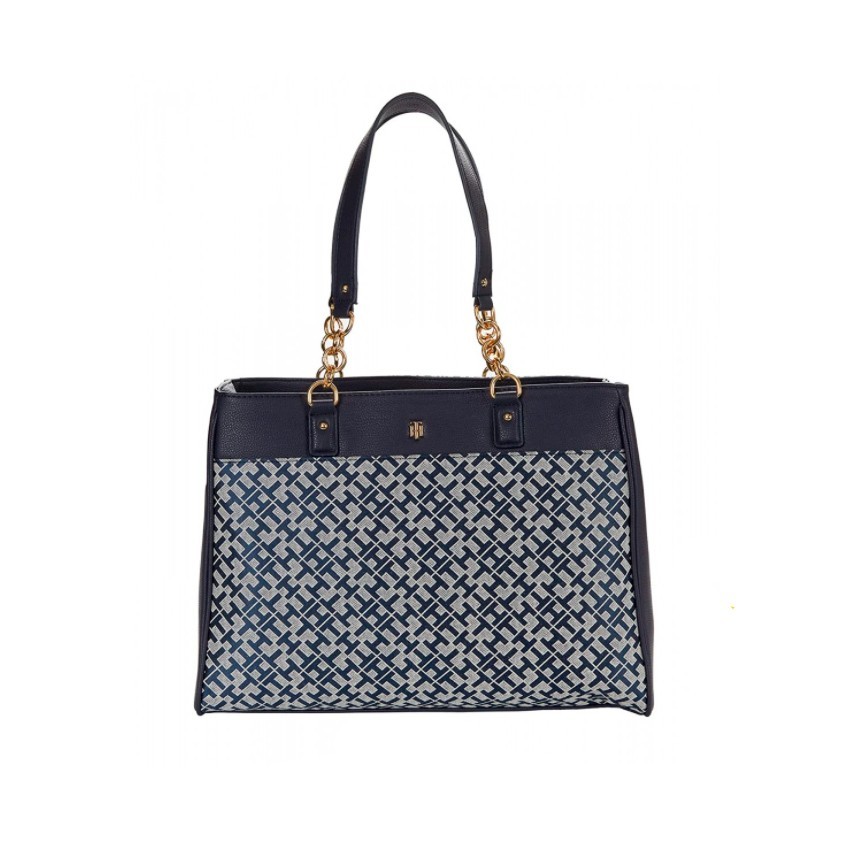 

Сумка Tommy Hilfiger Estella II Shopper Geometric Jacquard синяя