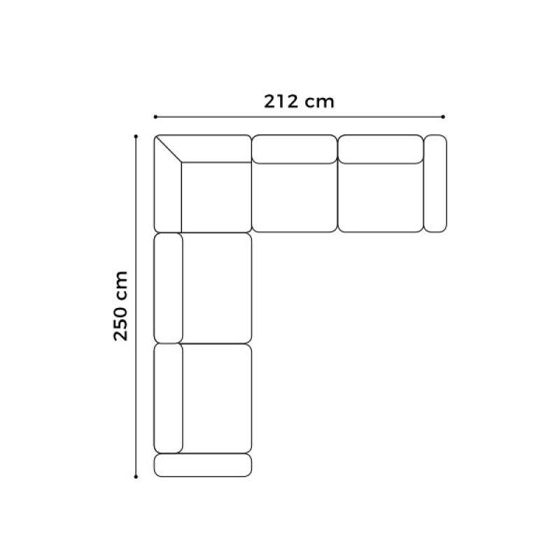 

Угловой диван Voss Gala Collezione 212x101x250 (VOSS_2.5L-EN(4)2P) 060711