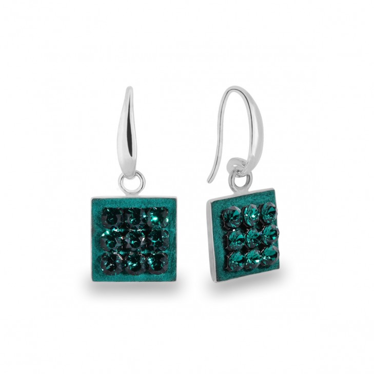 

Серебряные серьги SPARK Sparkle со Swarovski модели KWMESH3EM