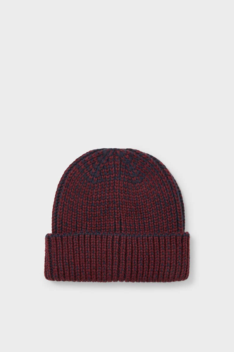 

Шапка H&M 52 58 бордовый меланж 2117929