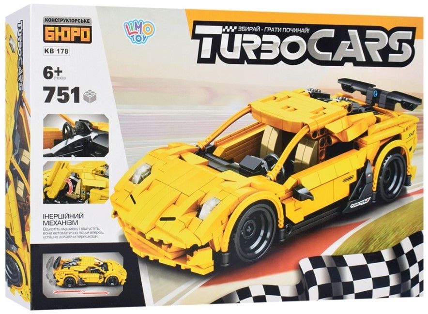 

Конструктор Limo Toy TurboCars KB 178 Гоночная машина, 751 деталь