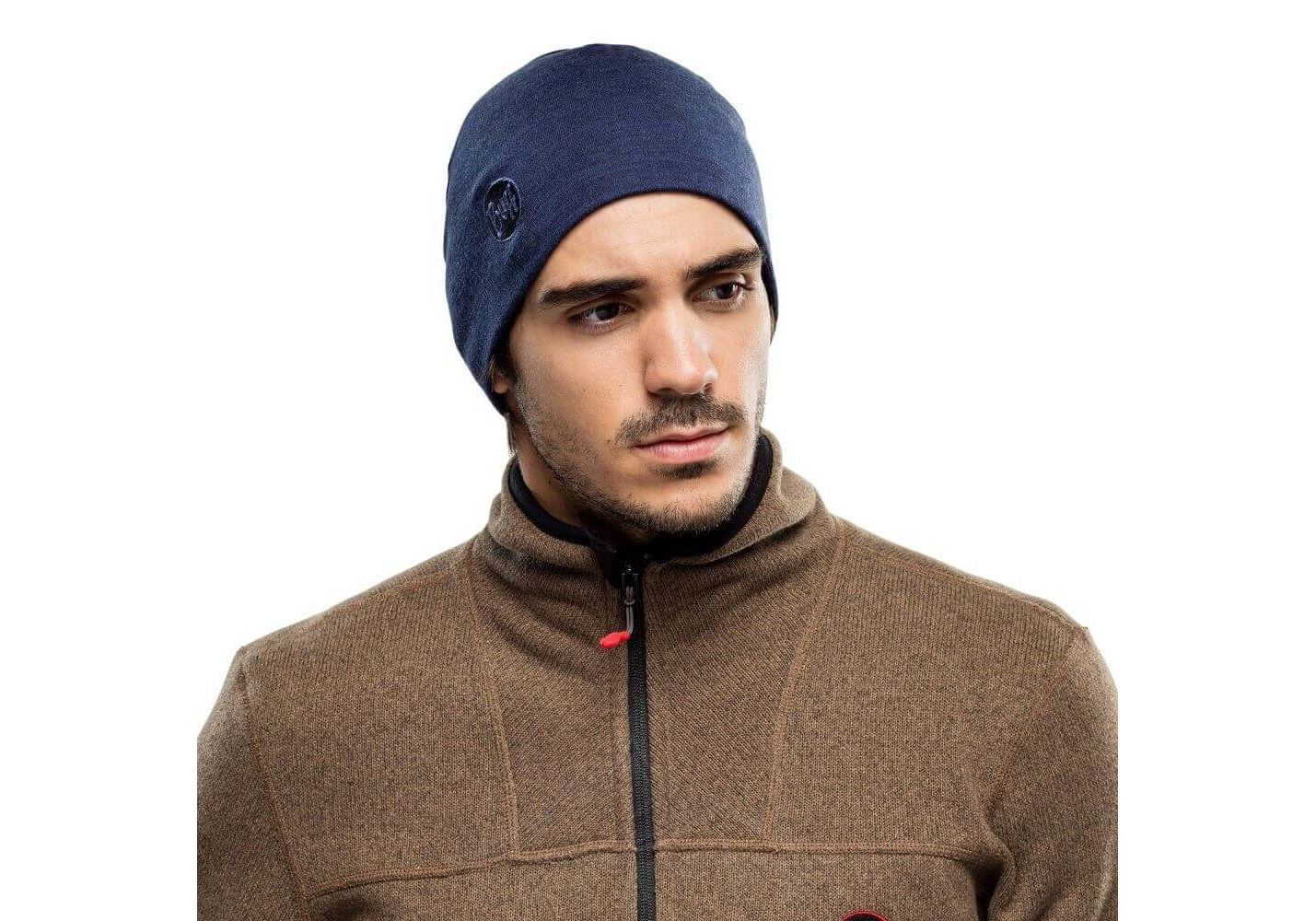 

Шапка Buff HEAVYWEIGHT MERINO WOOL HAT 56-58 см solid denim