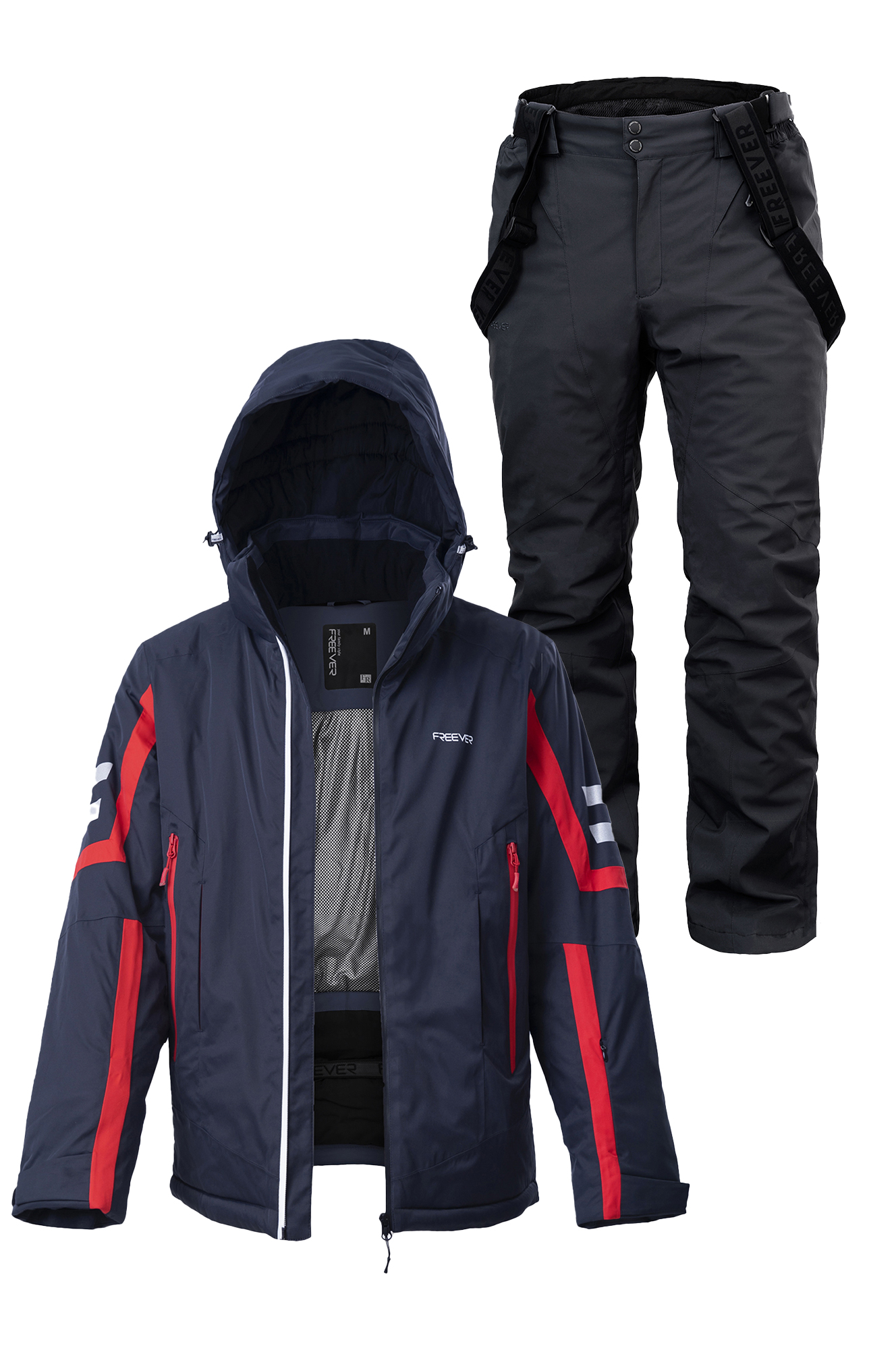 

Мужской лыжный костюм FREEVER 21711-932 темно-серый 4XL