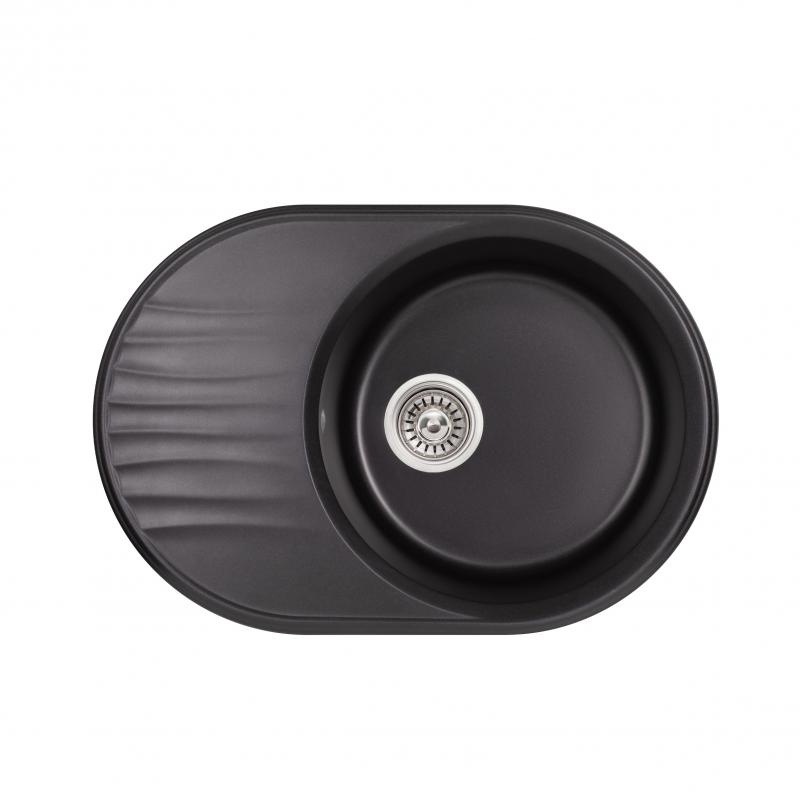 

Кухонная мойка Qtap CS 7451 Black (QT7451BLA404) SD00044347