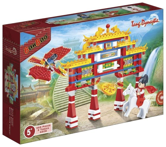 

Конструктор BANBAO 6608 будова, фігурки воїнів 2 шт., 368 дет., кор., 28-19-5,5 см