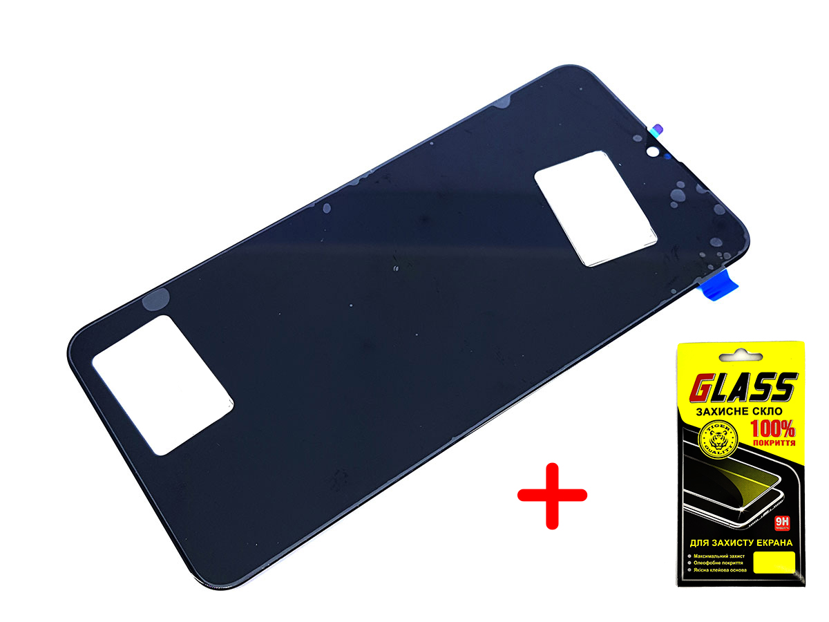 

Дисплей + сенсор (модуль) экран Samsung A107 Galaxy A10s 2019 черный Original PRC + защитное стекло