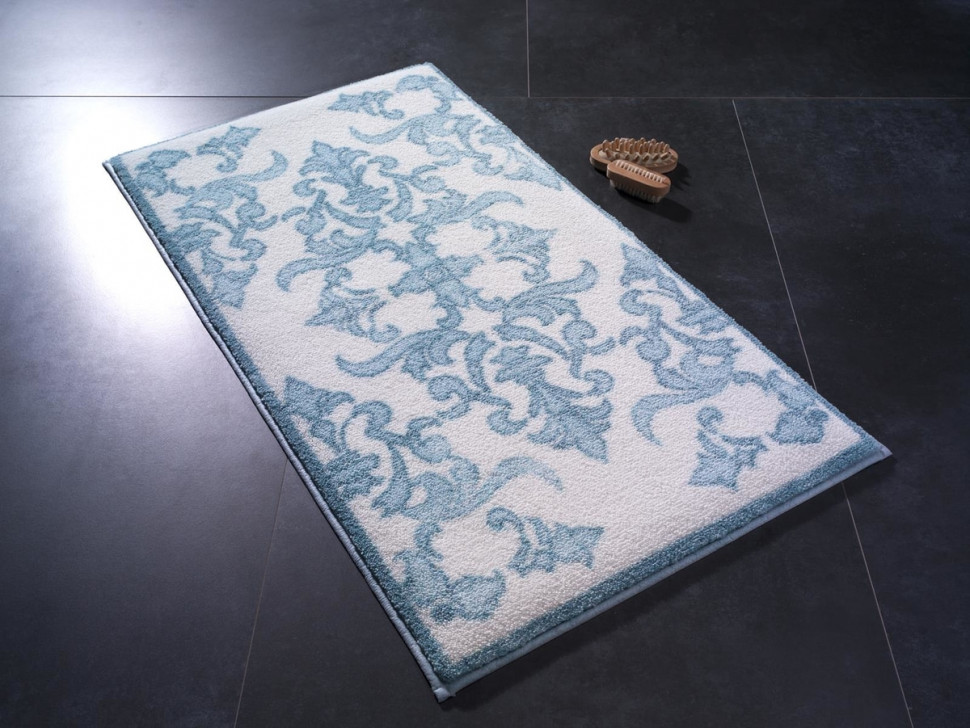 

Коврик для ванной Confetti Shabby Damask mavi 80x140