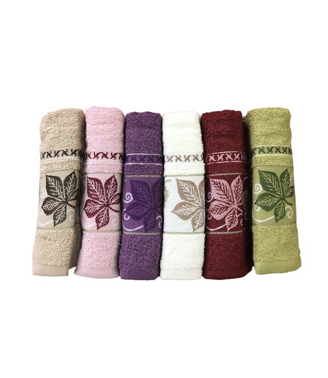 

Махровые полотенца для лица Purry Cotton Cinar 50x90 (6 шт.) 8681049356048