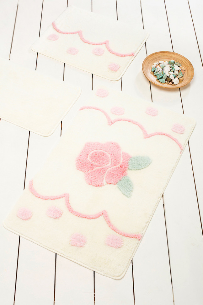 

Коврик для ванной Chilai Home Rose Dot Ecru 60x100 11006997