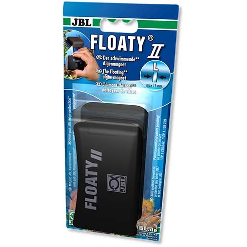 

Плавающий магнитный скребок JBL Floaty II L для аквариумных стекол до 15 мм