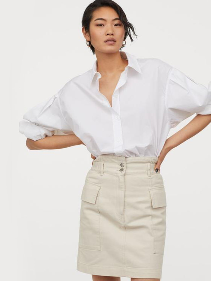 

Юбка H&M 854637001b39  Молочная, Юбка H&M 854637001b39 42 Молочная