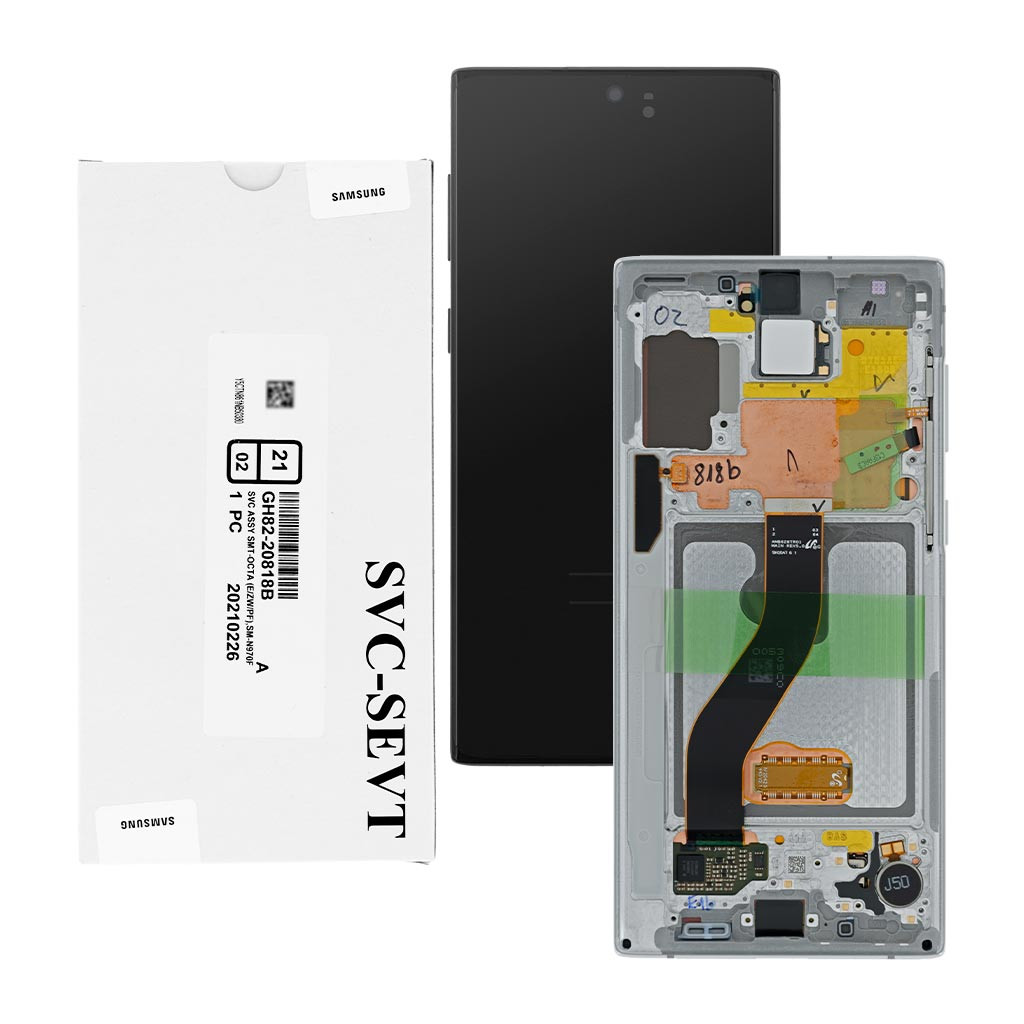 

Дисплей Samsung N970 Galaxy Note 10, с тачскрином, рамкой, GH82-20818B, Service Pack Original, Aura White