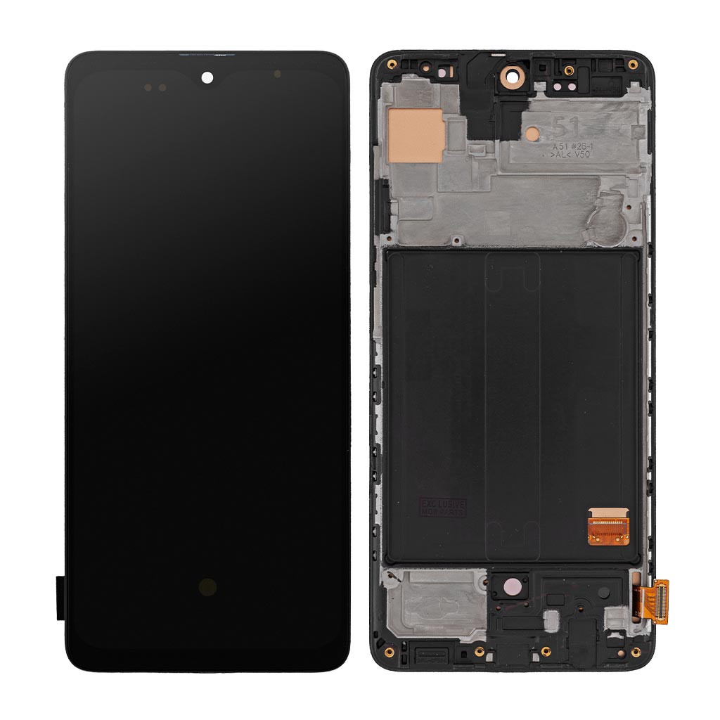 

Дисплей Samsung A515 Galaxy A51, с тачскрином, с рамкой, OLED, Black, High Copy
