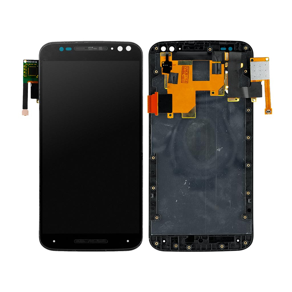 

Дисплей Motorola XT1570, XT1572, XT1575 Moto X Style, с тачскрином, рамкой, Black, Original PRC