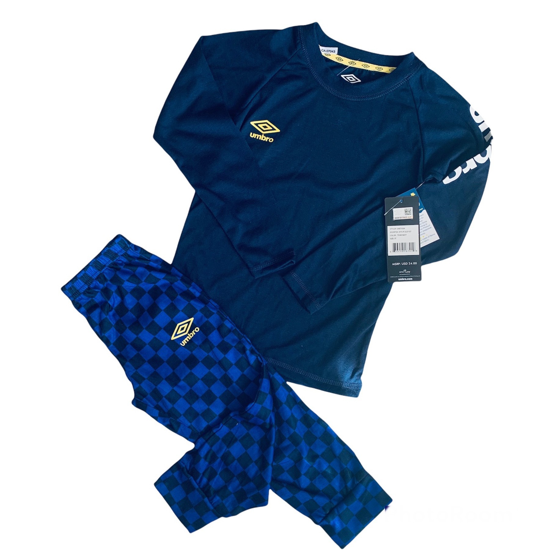 

Пижама Umbro 3 года 98 см Синяя