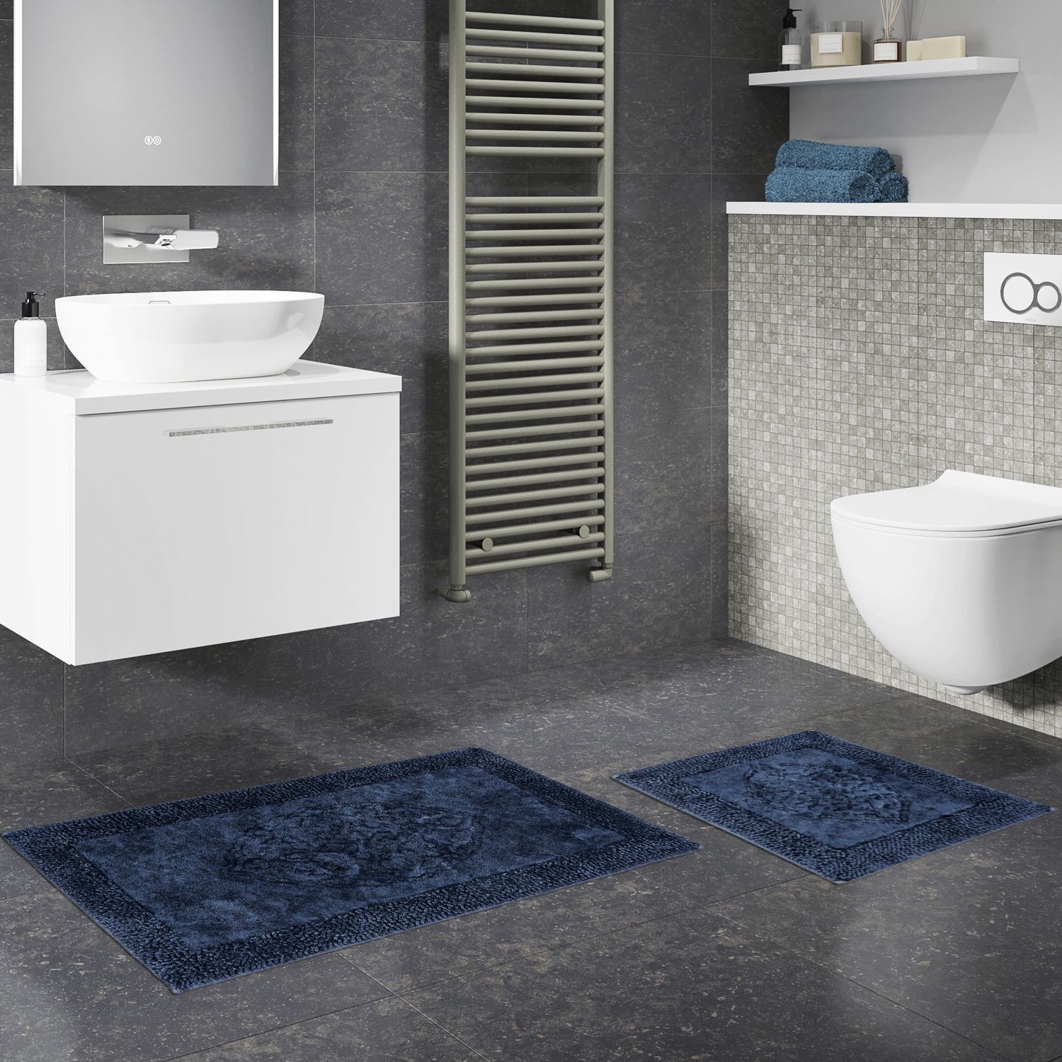 

Набор ковриков Arya Tiffany 60x100/60x50 синий