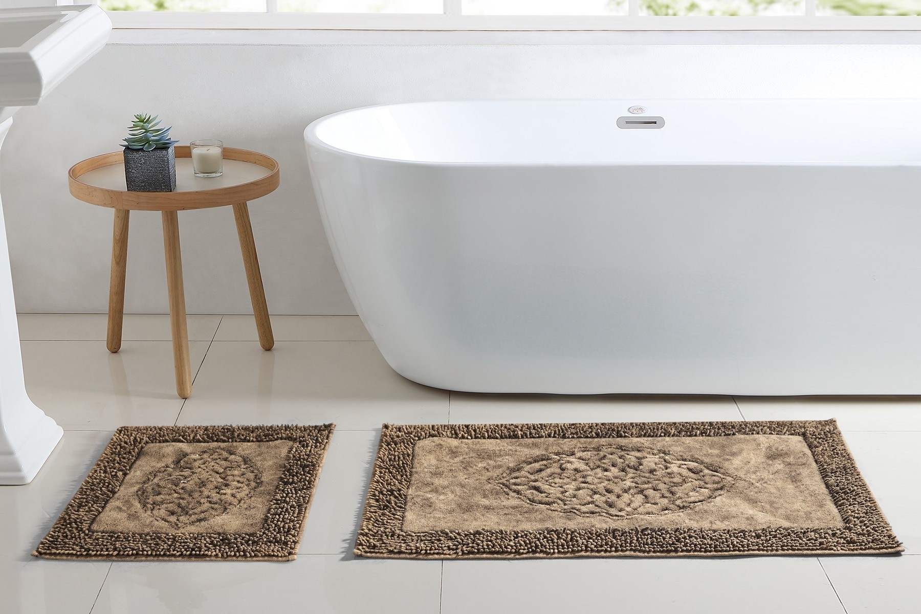 

Набор ковриков Arya Tiffany 60x100/60x50 коричневый