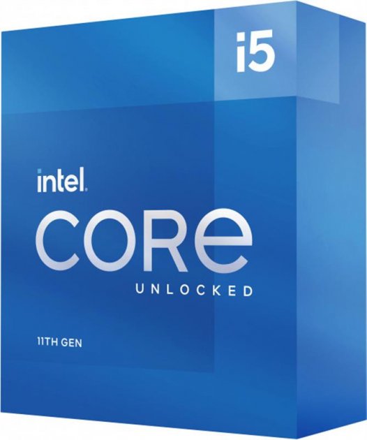 

Процессор Intel Core i5 11600KF 3.9GHz (12MB, Rocket Lake, 95W, S1200) Box (BX8070811600KF)