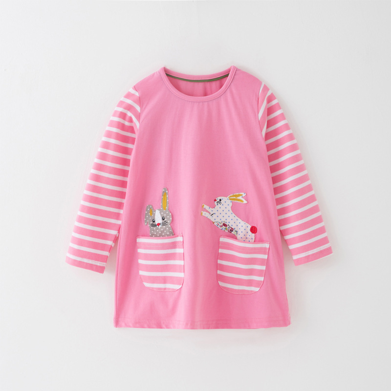 

Платье для девочки Зайчики в кармашках Malwee (120) Розовый (51328)