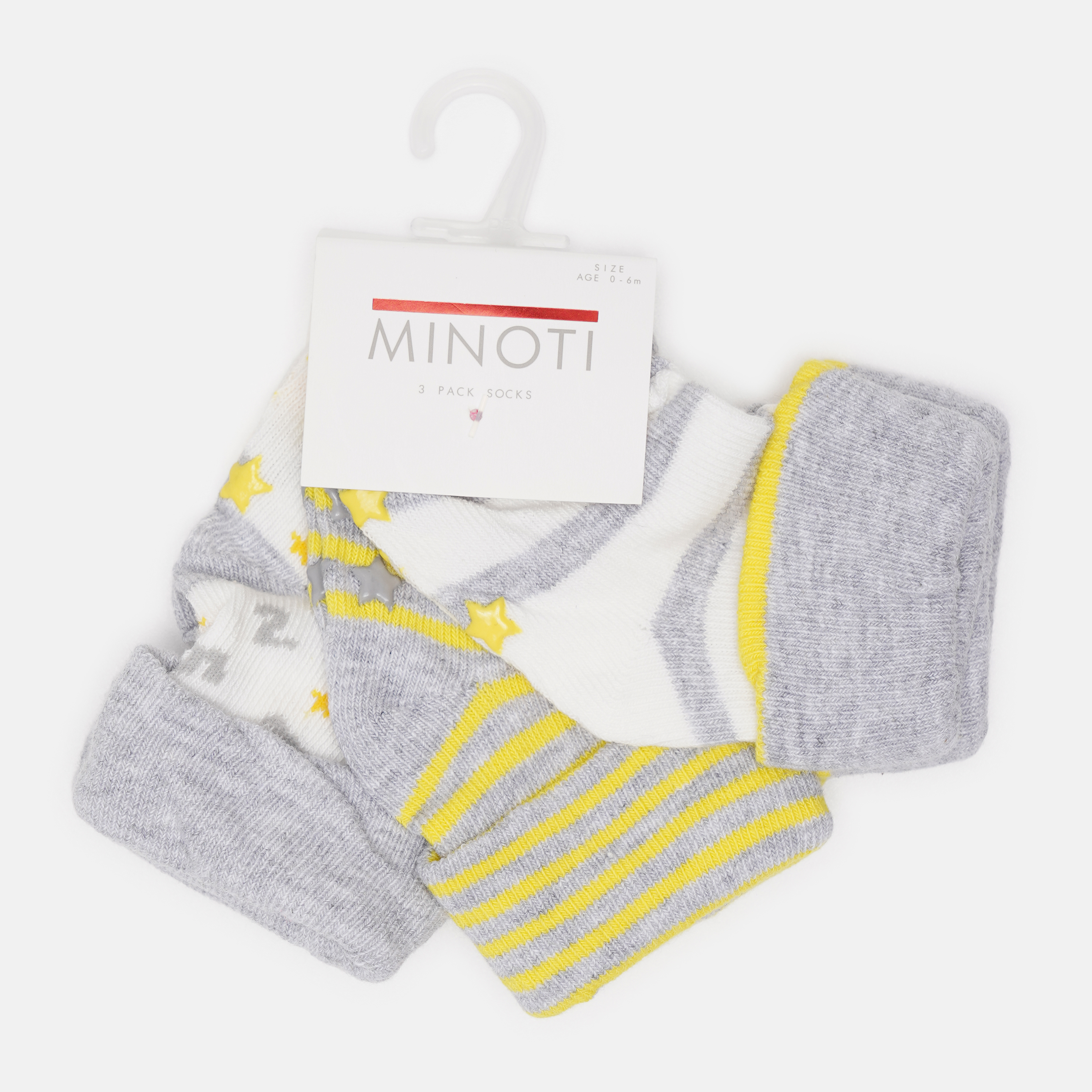 

Набор носков Minoti Nbb Sock 35 35174BAB 18-19 3 пары Желтый