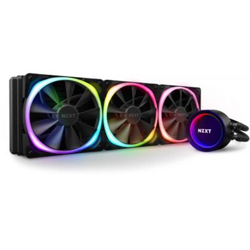

Система водяного охлаждения NZXT Kraken X73 RGB (RL-KRX73-R1), Intel: 2066/2011-3/2011/1366/1200/1156/1155/1151/1150, AMD: AM4, 394x121x27 мм, 4-pin