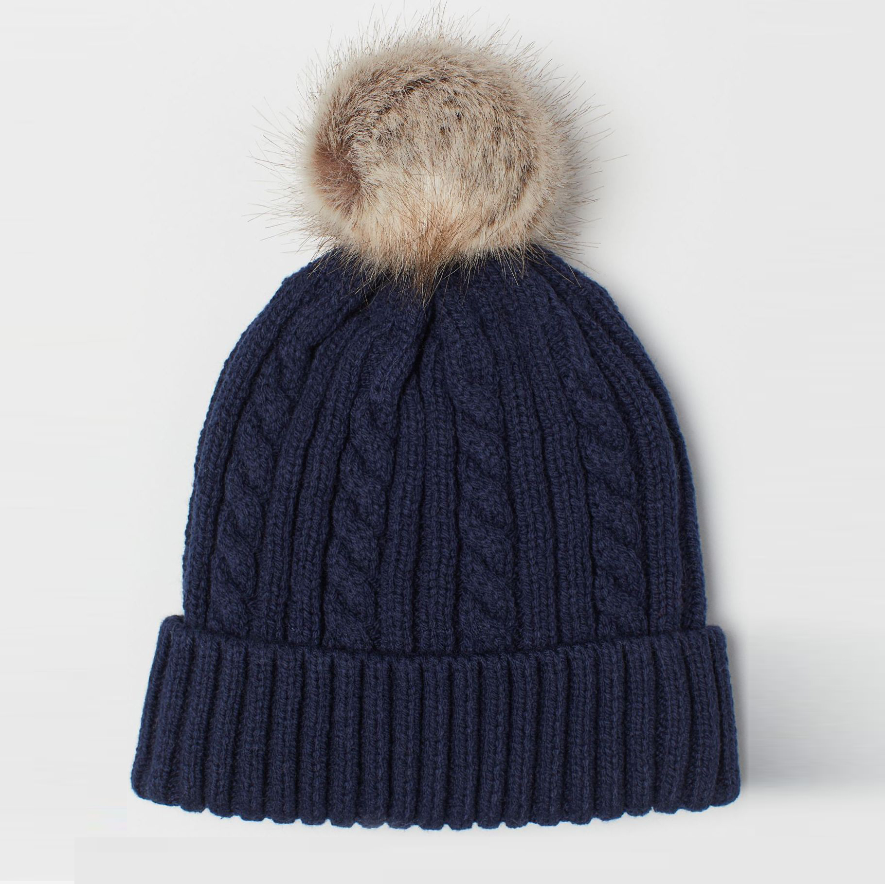 

Зимняя шапка H&M 2310-6919969 43 см Темно-синяя