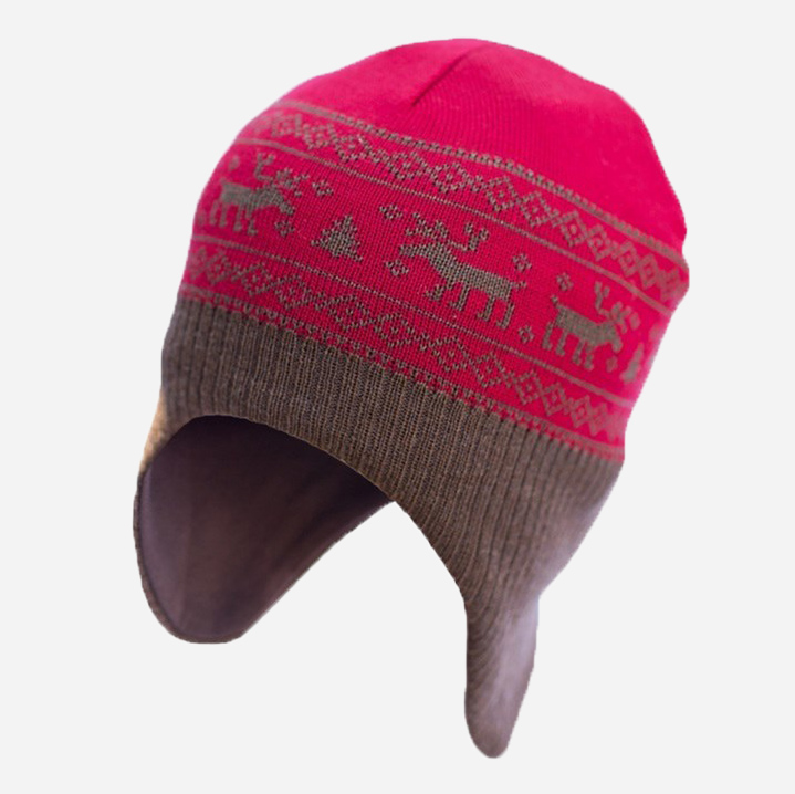 Акція на Дитяча зимова шапка в'язана для дівчинки Софія 311-3 46-50 см Коричнева від Rozetka