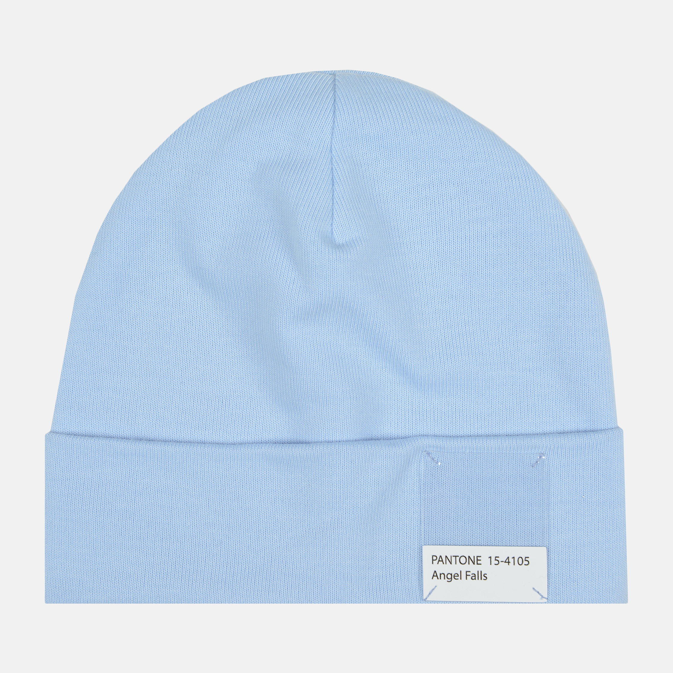 Акція на Дитяча демісезонна шапка-біні для дівчинки Dembohouse Нора 21.02.018 52 см Блакитна від Rozetka