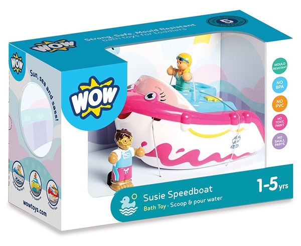 

Іграшка WOW TOYS Susie Speedboat Гоночний човен Сьюзі (іграшки для купання) (10690)