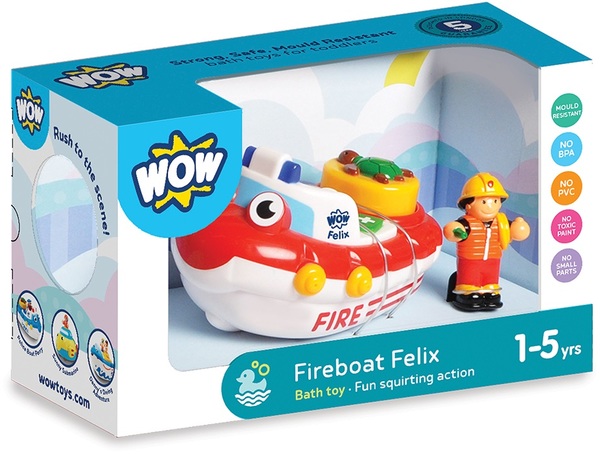 

Іграшка WOW TOYS Fireboat Felix Пожежний катер Фелікс (д/купання) (01017)