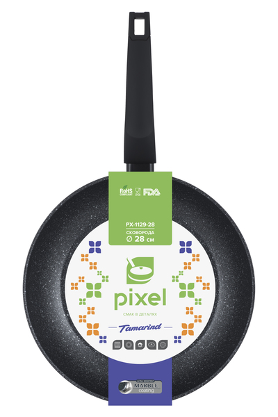

Сковорода PIXEL Tamarind сковорода 28 см б/кришки (PX-1129-28) (PX-1129-28)