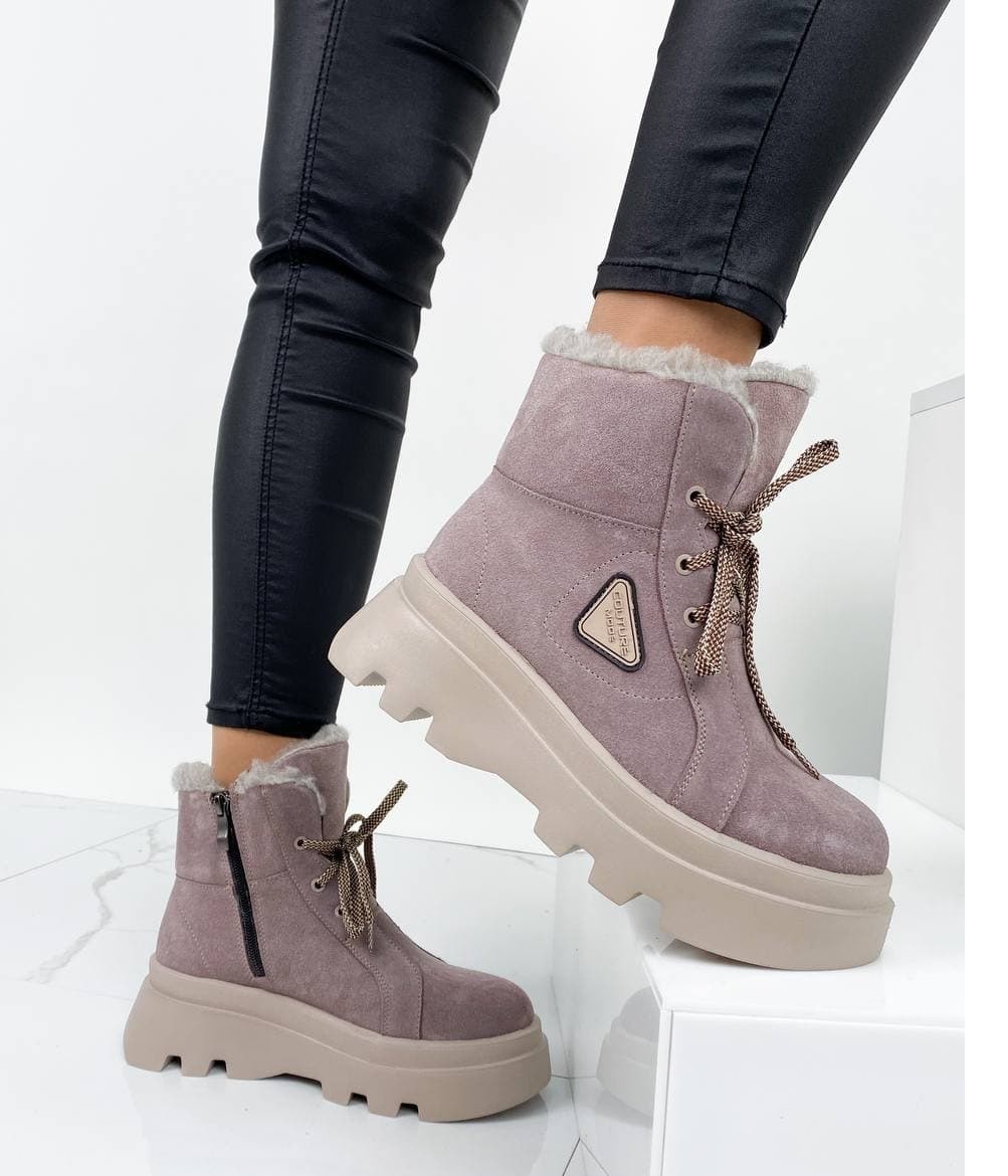 

Женские зимние ботинки Zo 14757 36 капучино