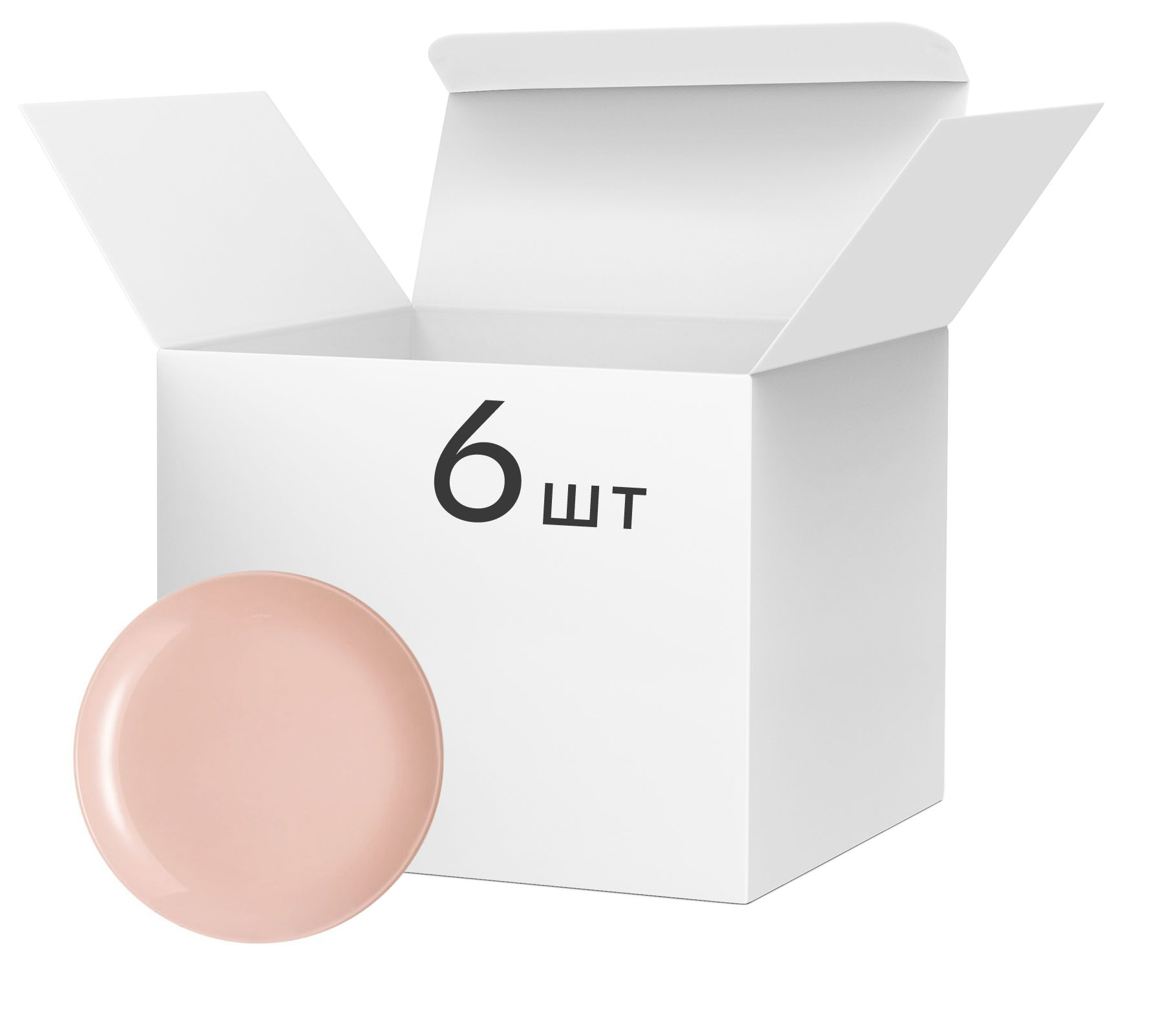 

Набор тарелок десертных Luminarc Arty Pink Quartz 20 см 6 шт