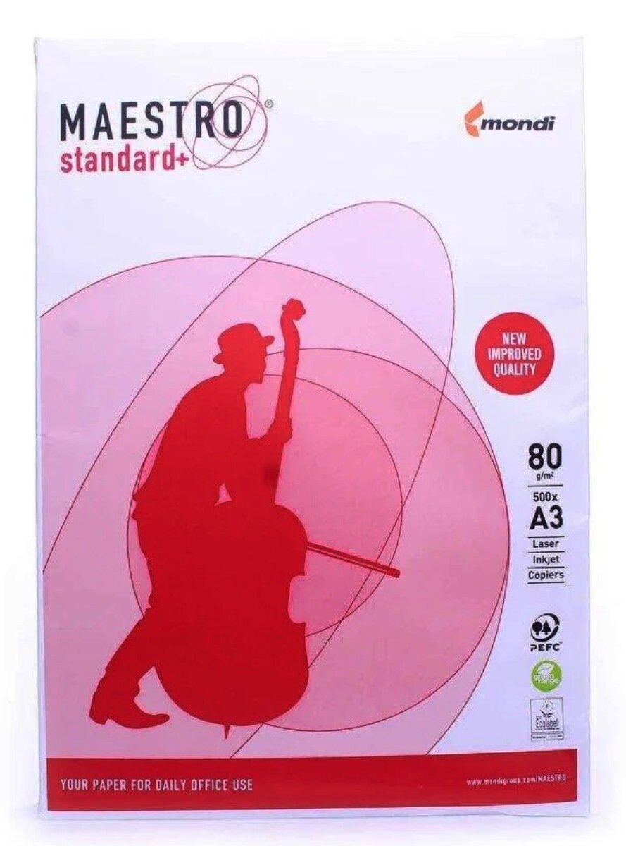 

Папір .Maestro Standart А3 80 гр 500 арк