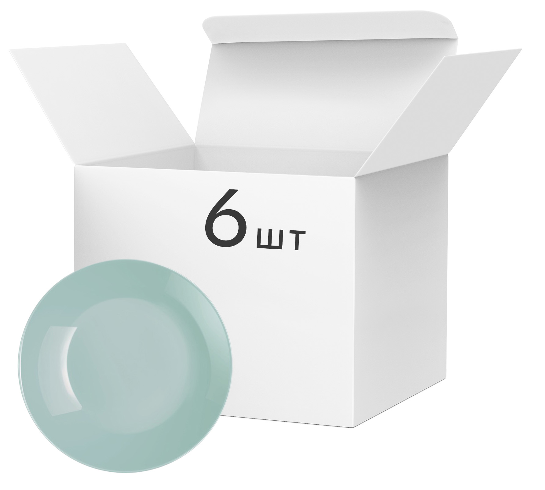 

Набор тарелок суповых Luminarc Diwali Light Turquoise 20 см Бирюзовая 6 шт