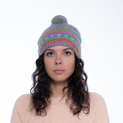 

Шапка PureWool Kristiе светло-серая SC1404HPК