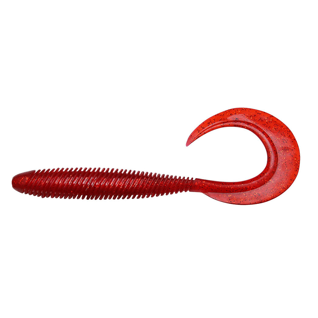 

Твистер Megabass Kemuri Curly 11.4cm 7шт Clear Red (35468)