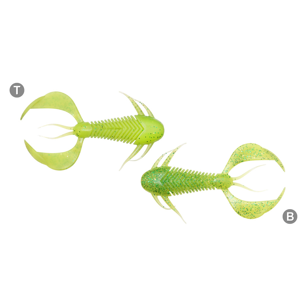 

Рак Megabass Rock Hog 7.62cm 6шт Chart/Green&Gold Flake (35432)
