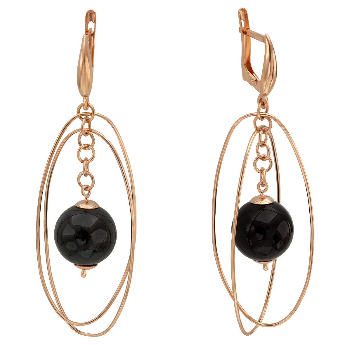 

Золотые серьги с агатом Tango Jewellery Company 4820056