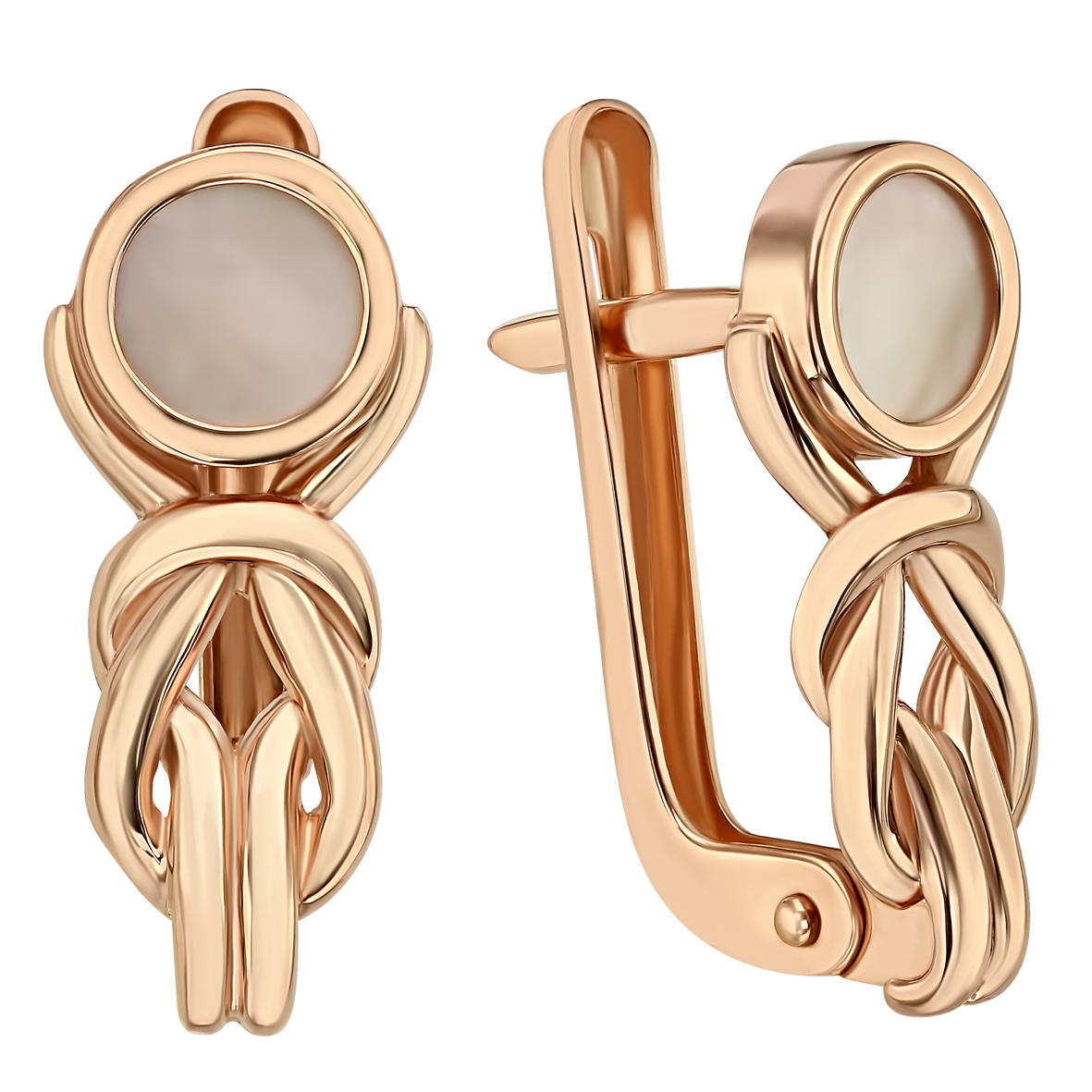 

Золотые серьги с агатом Tango Jewellery Company 449749