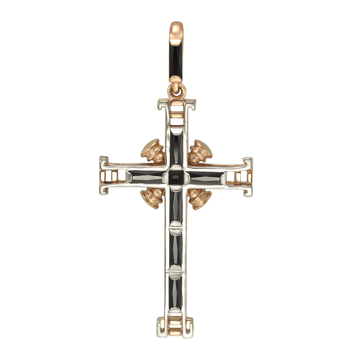 

Золотой крест с агатом и эмалью Tango Jewellery Company 270104Е