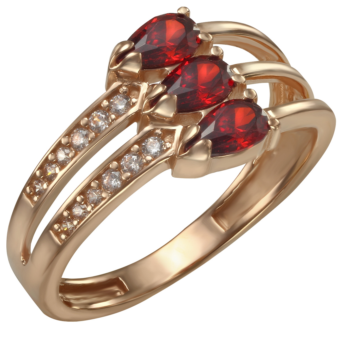 

Золотое кольцо с фианитами Tango Jewellery Company 380411 размер 16