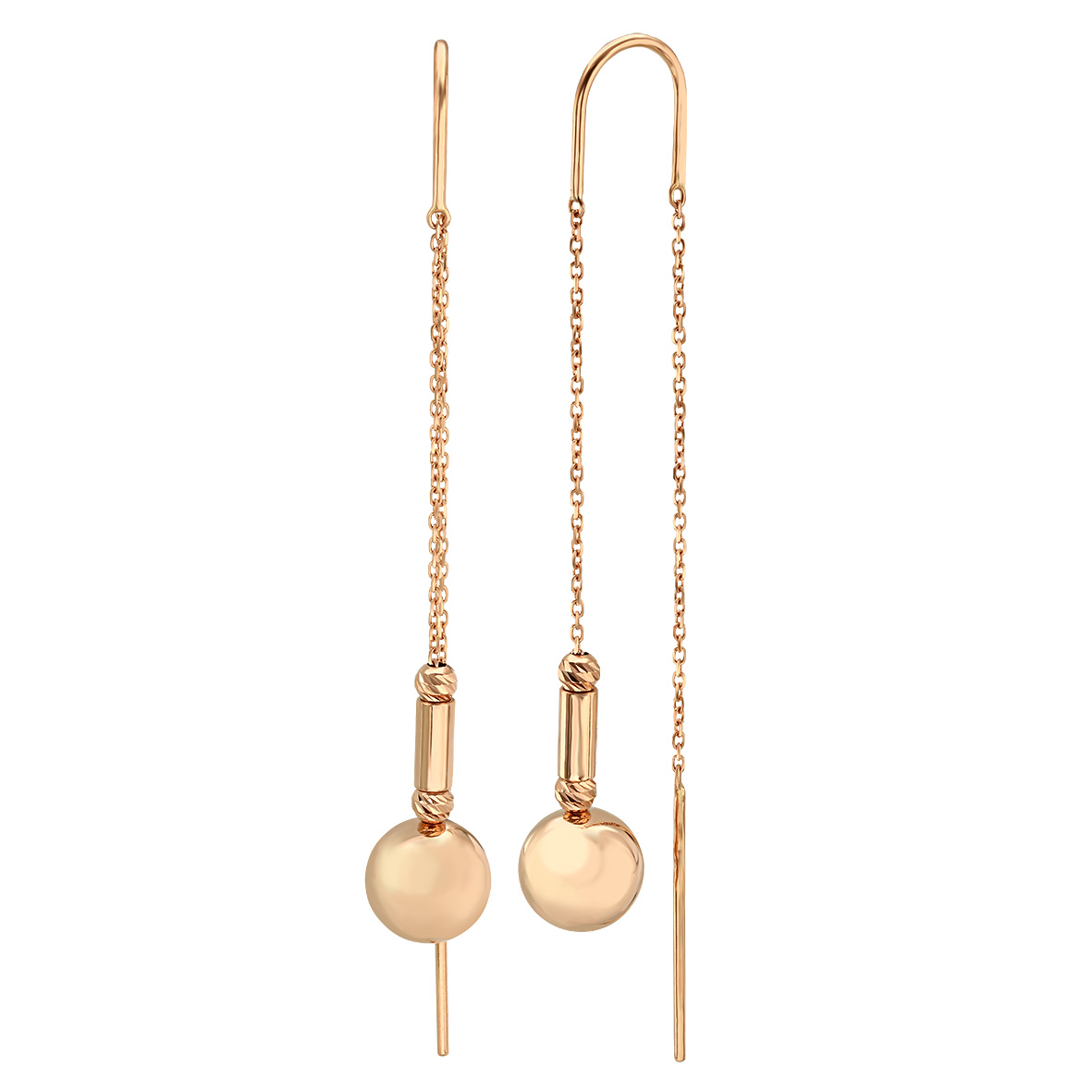 

Золотые серьги-протяжки Tango Jewellery Company 580120