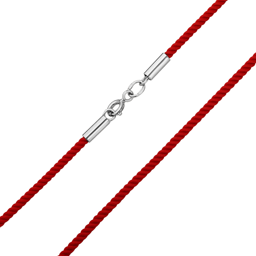 

Шелковый шнурок со вставками серебра Tango Jewellery Company 950094С размер 500