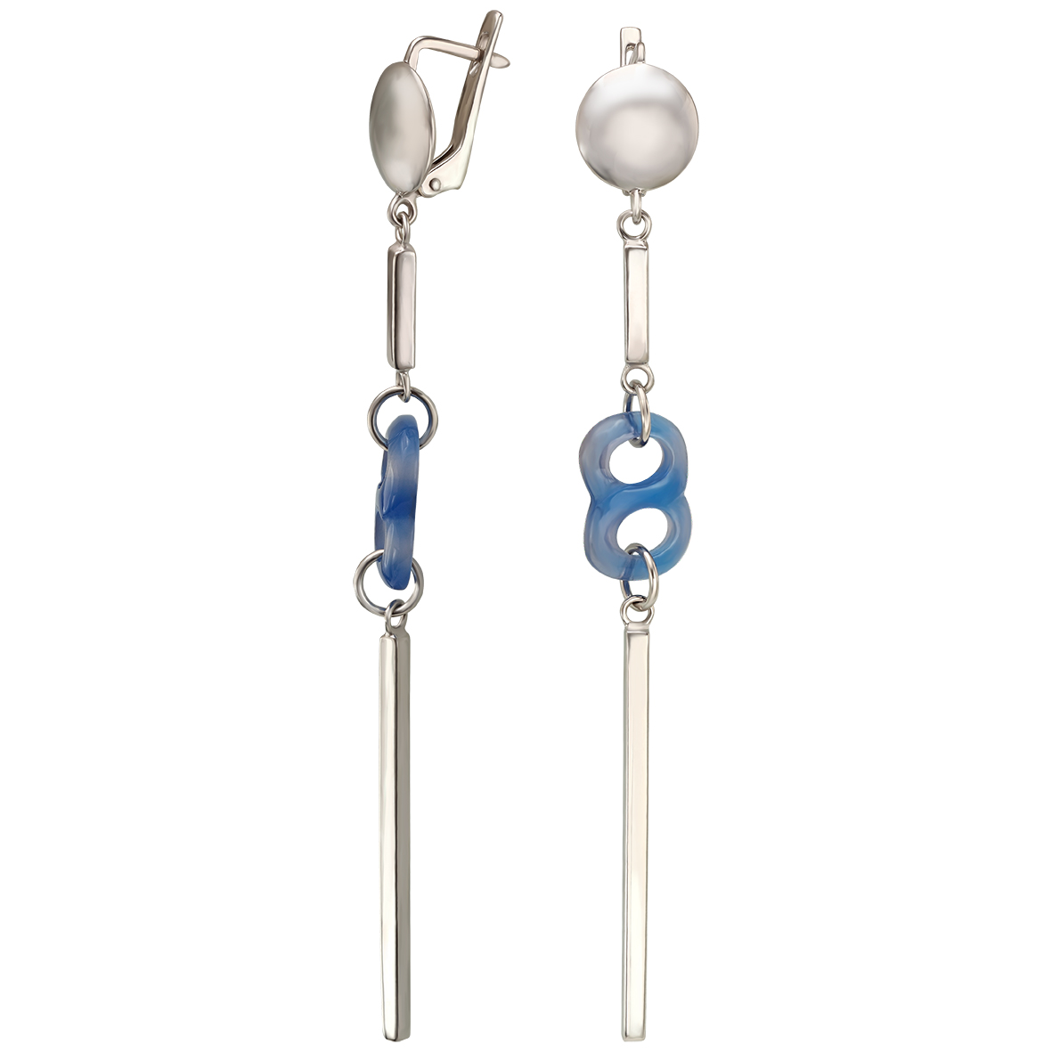 

Серебряные серьги с агатом Tango Jewellery Company 4720590С