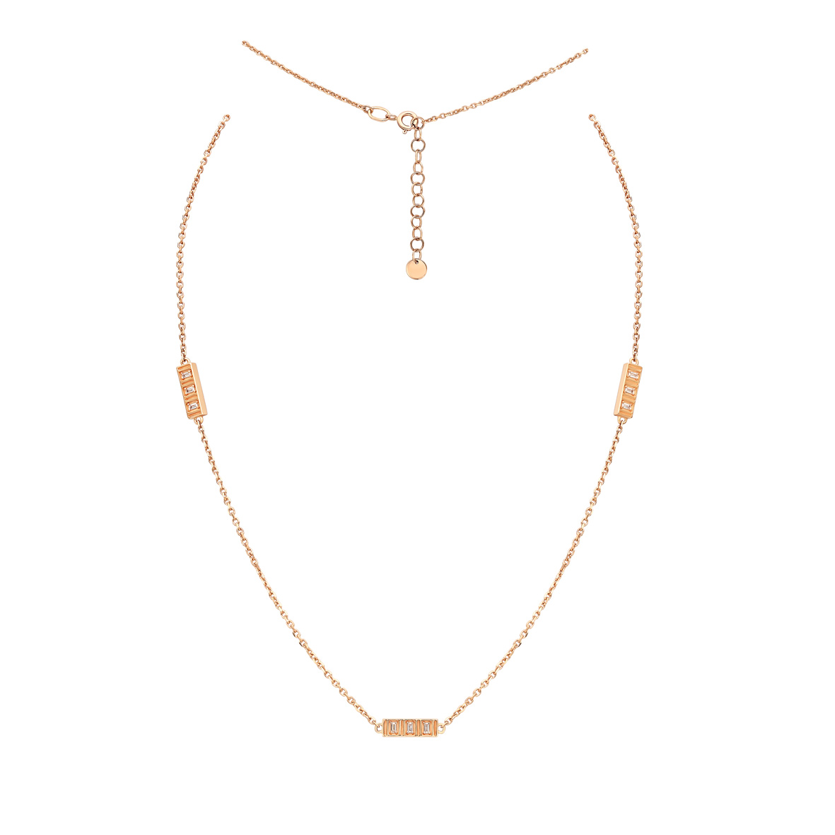 

Золотое колье с фианитами Tango Jewellery Company 860441 размер 450